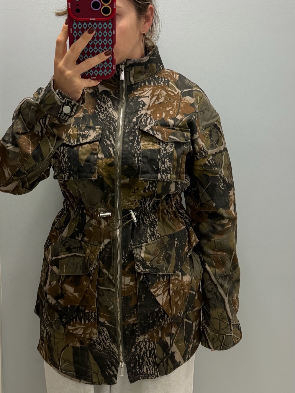Maniere de voir Women's Camouflage Utility Jacket